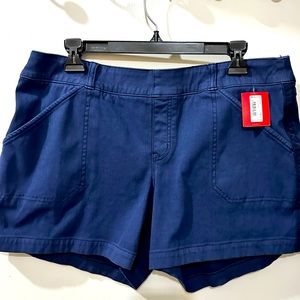 NWT Navy Blue Stretch Twill Shorts XL